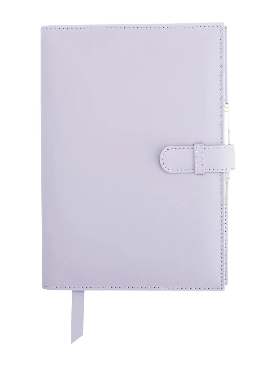 Royce New York Monogrammed Leather Executive Journal with Rollerball Pen, Personalized