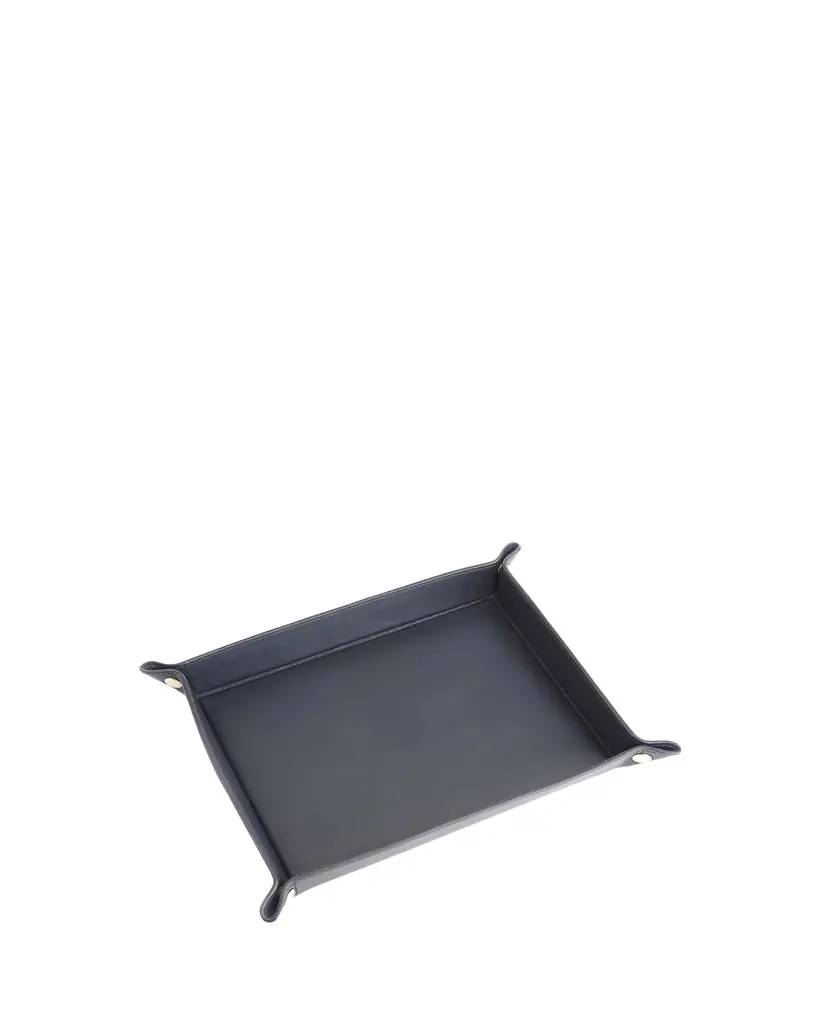 Royce New York Monogrammed Large Catchall Leather Valet Tray, Personalized | Image 1 Royce New York Monogrammed Large Catchall Leather Valet Tray, Personalized | Image 1