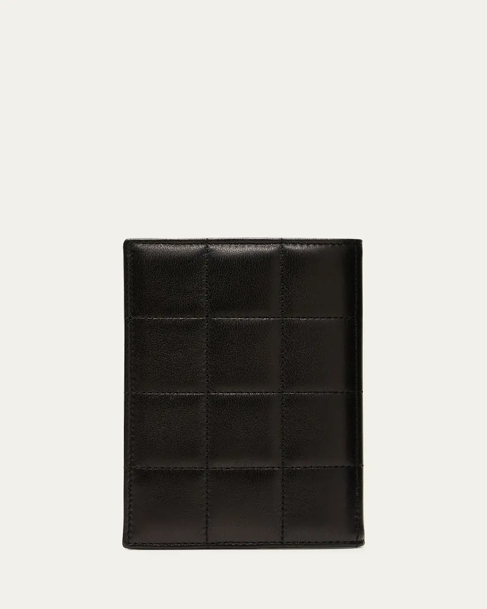 Saint Laurent Passport Case in Quilted Smooth Leather | Thumbnail 3