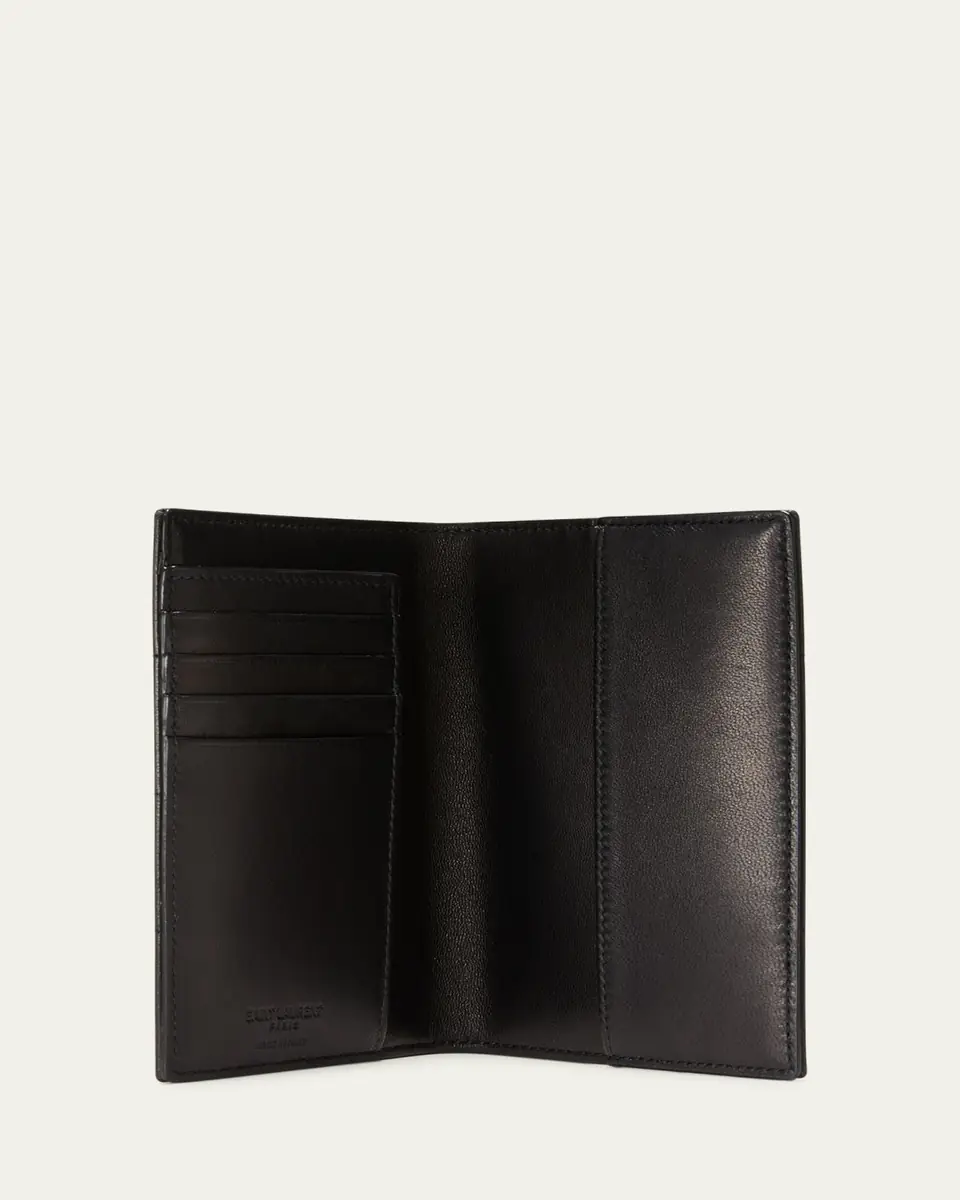 Saint Laurent Passport Case in Quilted Smooth Leather | Thumbnail 4