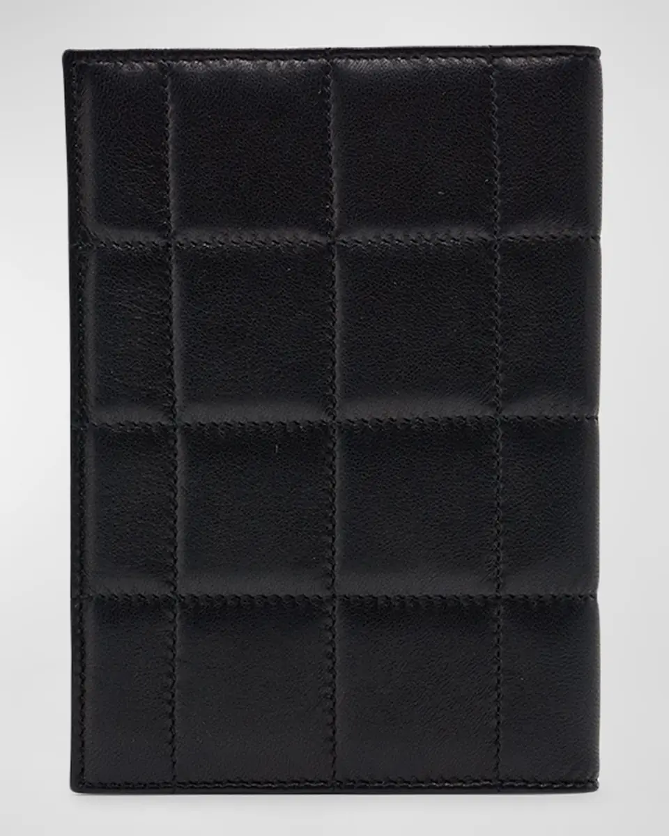 Saint Laurent Passport Case in Quilted Smooth Leather | Thumbnail 7