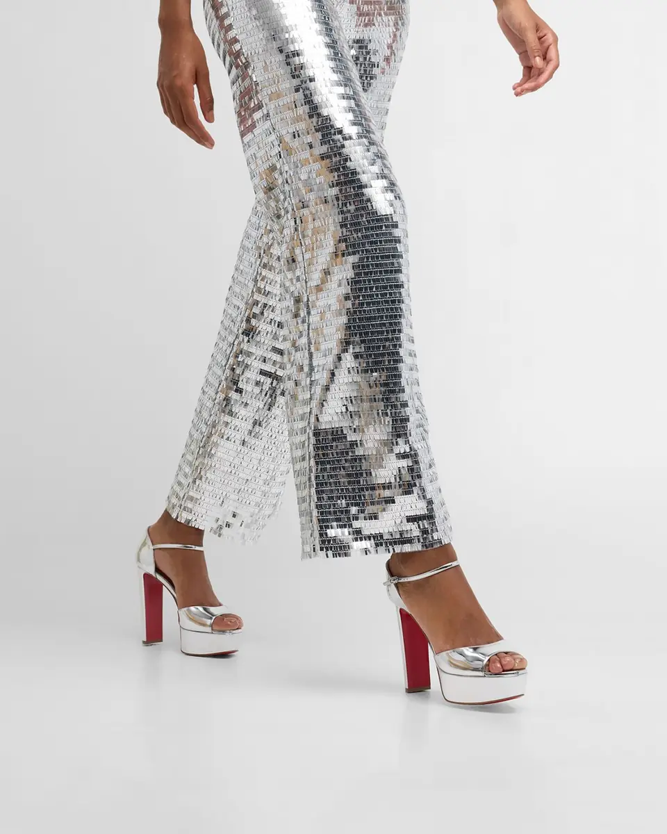 Christian Louboutin Sandaloo Metallic Red Sole Platform Sandals | Thumbnail 6 Christian Louboutin Sandaloo Metallic Red Sole Platform Sandals | Thumbnail 6