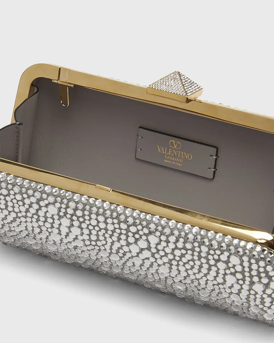Valentino Garavani Carry Secrets Sparkling Rhinestones Clutch Bag | Thumbnail 4