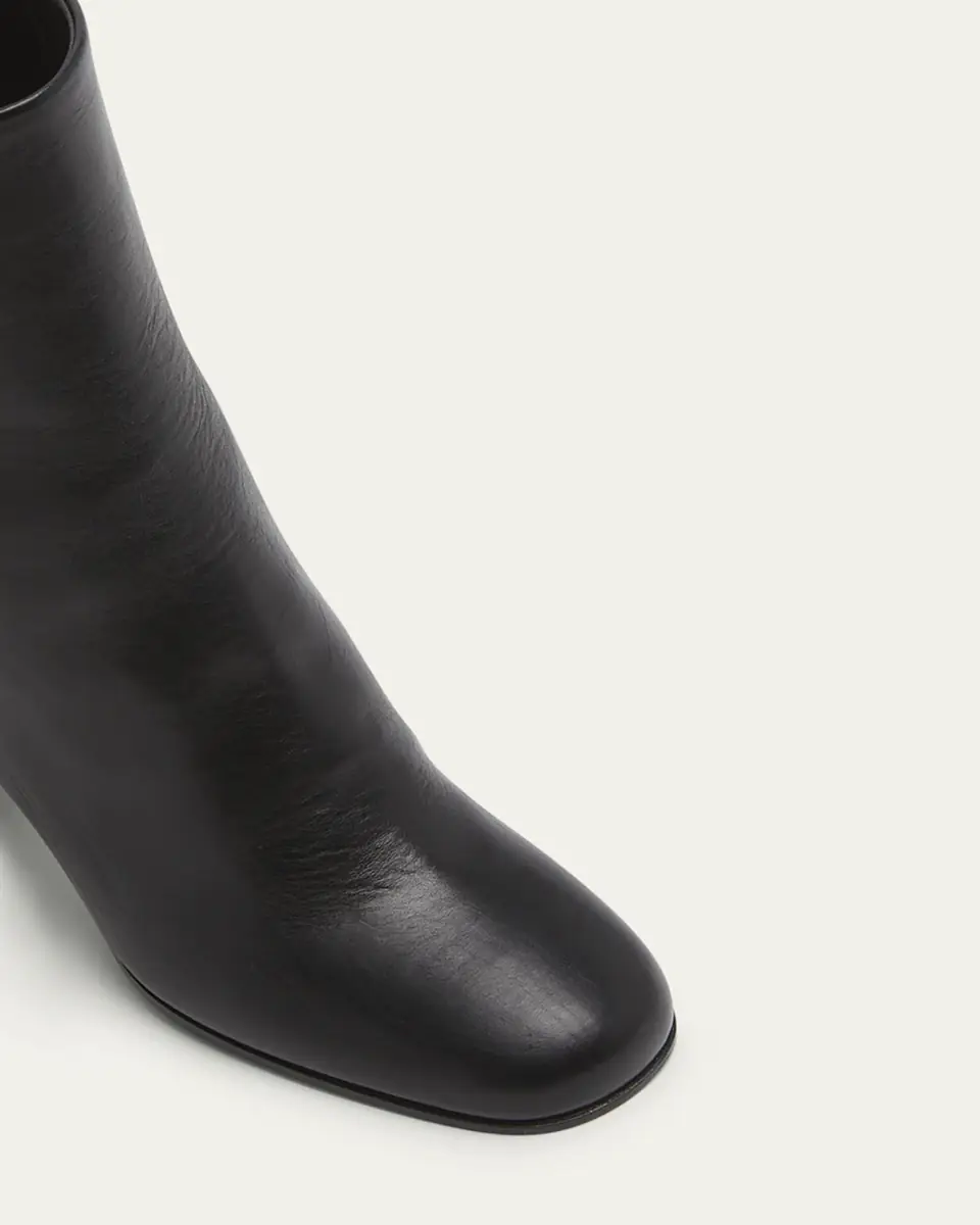 Prada Leather Block-Heel Ankle Boots | Thumbnail 5