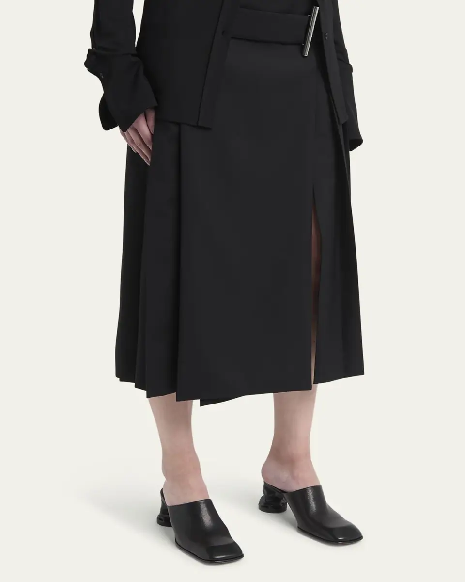 Alexander McQueen Leather Block-Heel Mules | Thumbnail 2