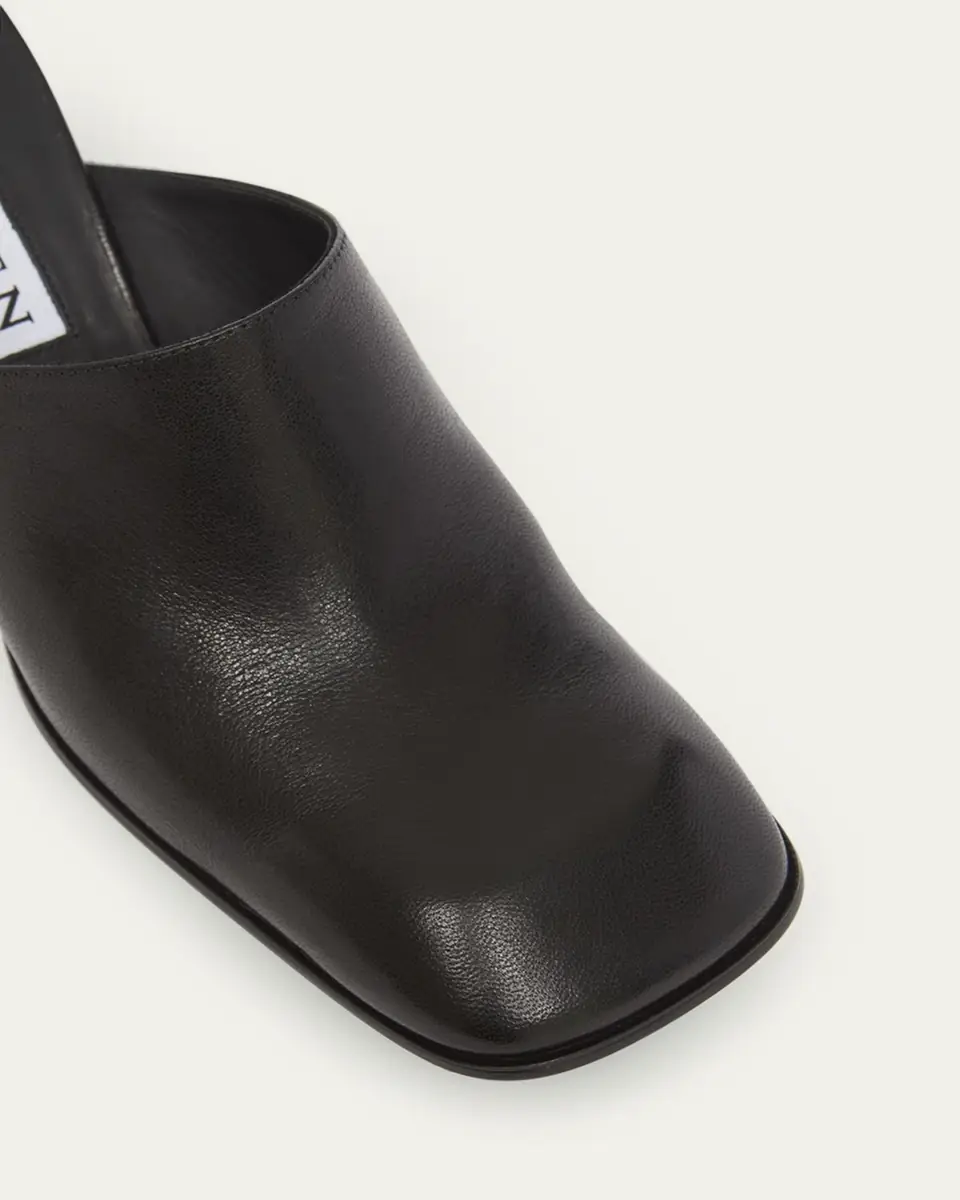 Alexander McQueen Leather Block-Heel Mules | Thumbnail 5