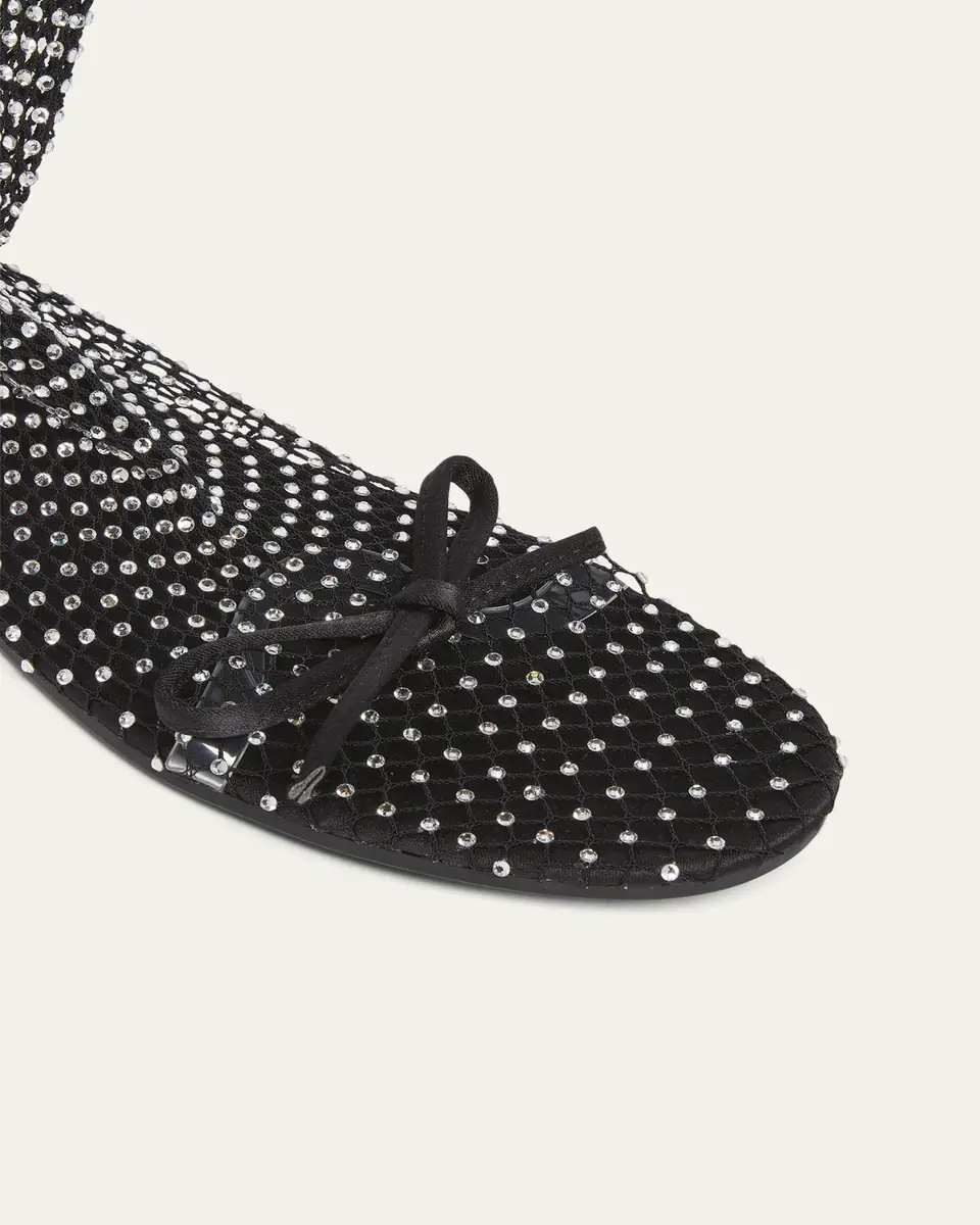 Balenciaga Leopold Embellished Mesh Bootie Flats | Thumbnail 5 Balenciaga Leopold Embellished Mesh Bootie Flats | Thumbnail 5