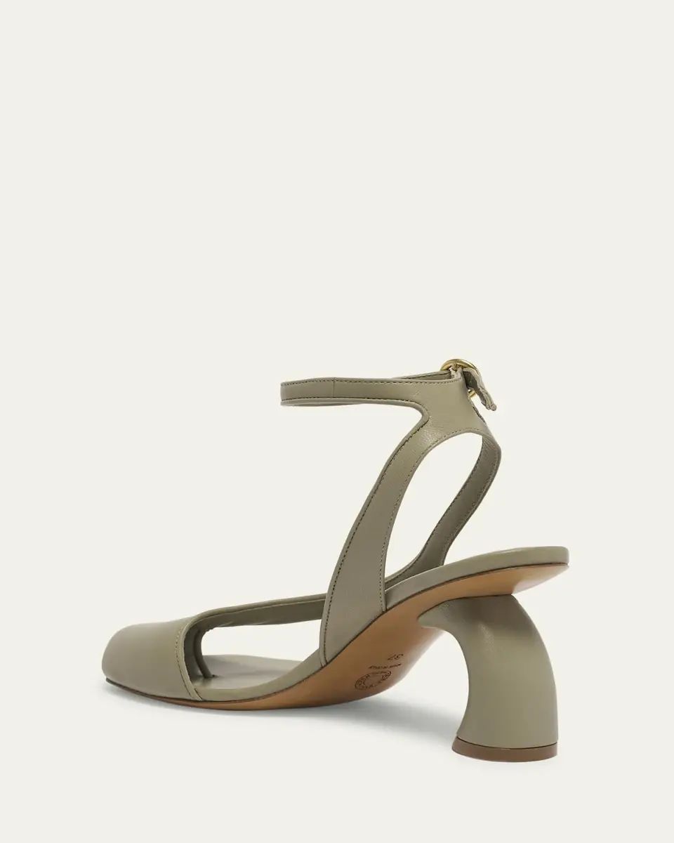 Dries Van Noten Virgo Leather Asymmetrical Sandals | Thumbnail 2