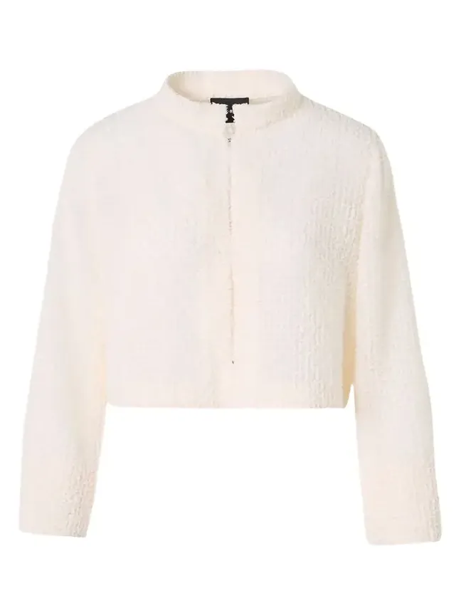 Akris Hockney Fringed Techno Short Bolero Jacket