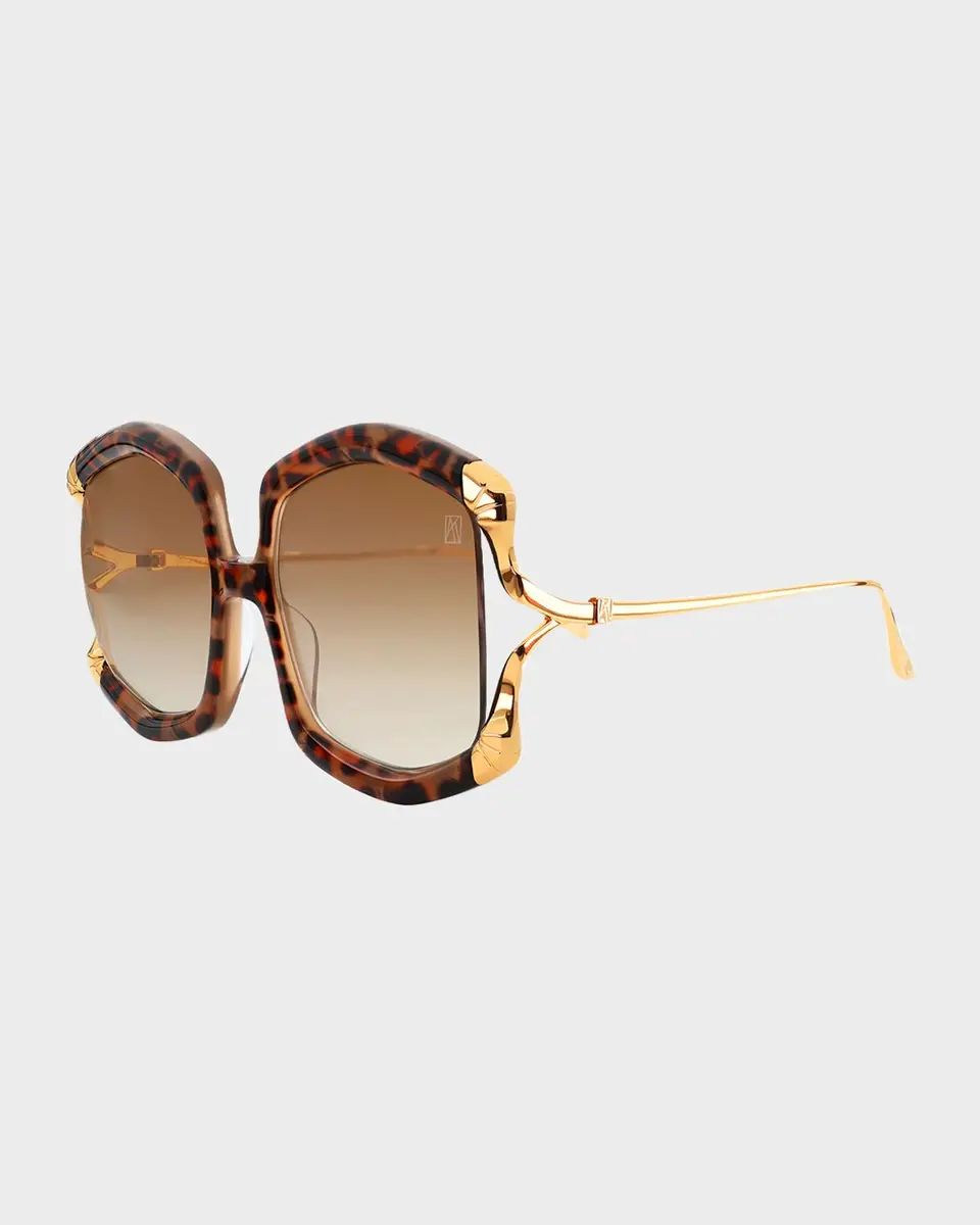 Anna-Karin Karlsson La Vie En Rose Square Sunglasses | Thumbnail 2