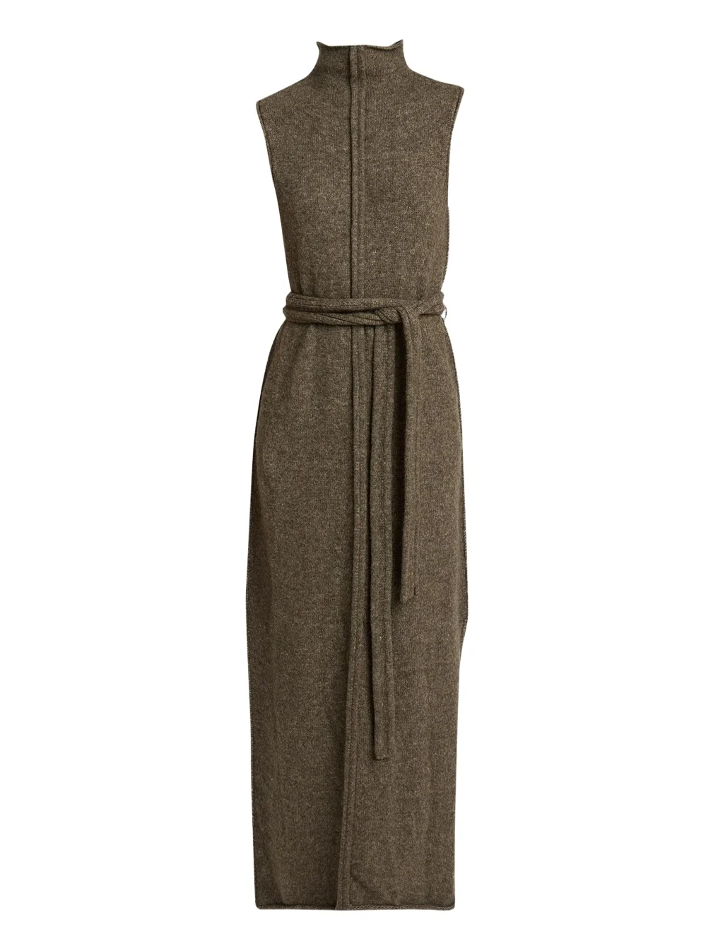 Zola Sleeveless Wool Turtleneck Dress