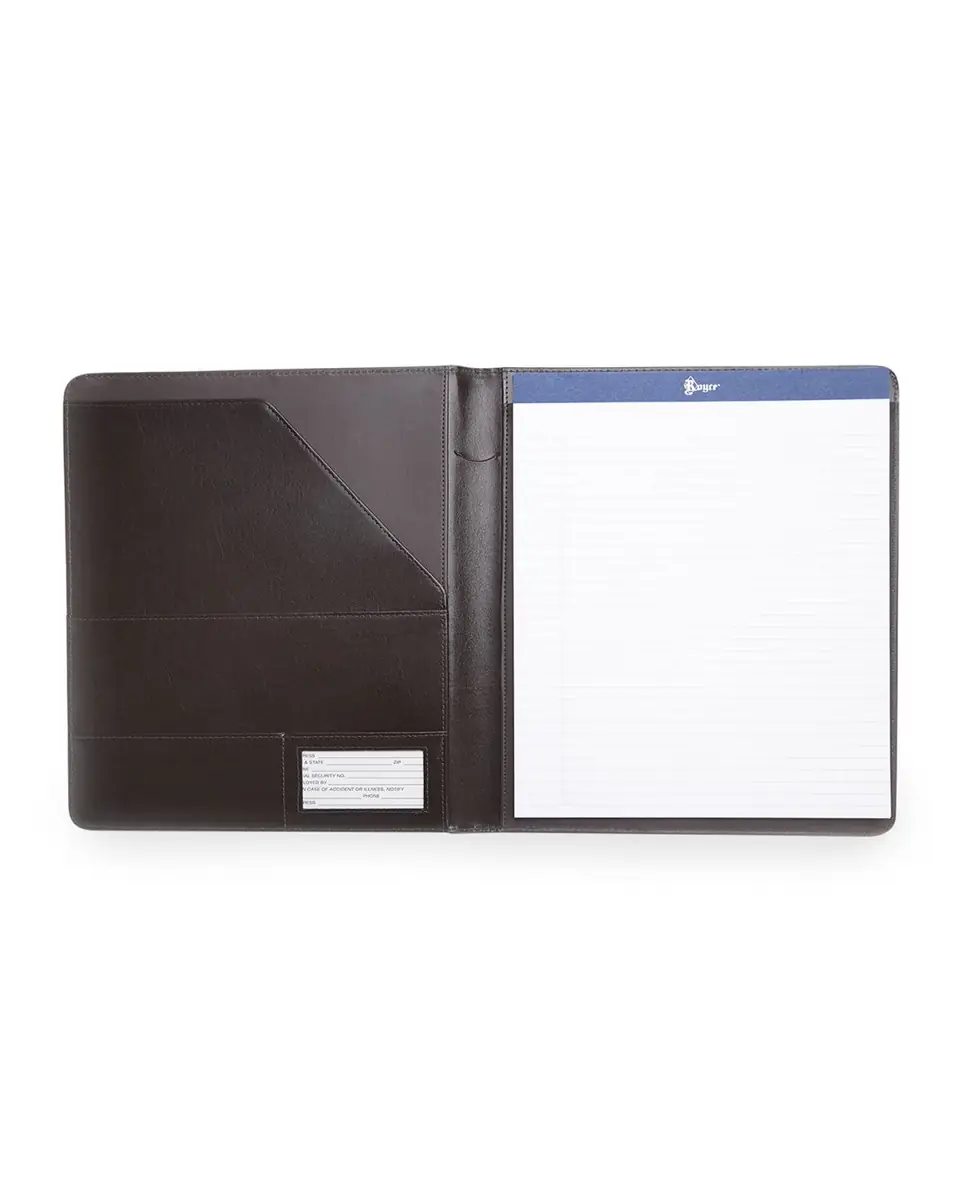 Royce New York Executive Leather Writing Portfolio, Personalized | Thumbnail 3