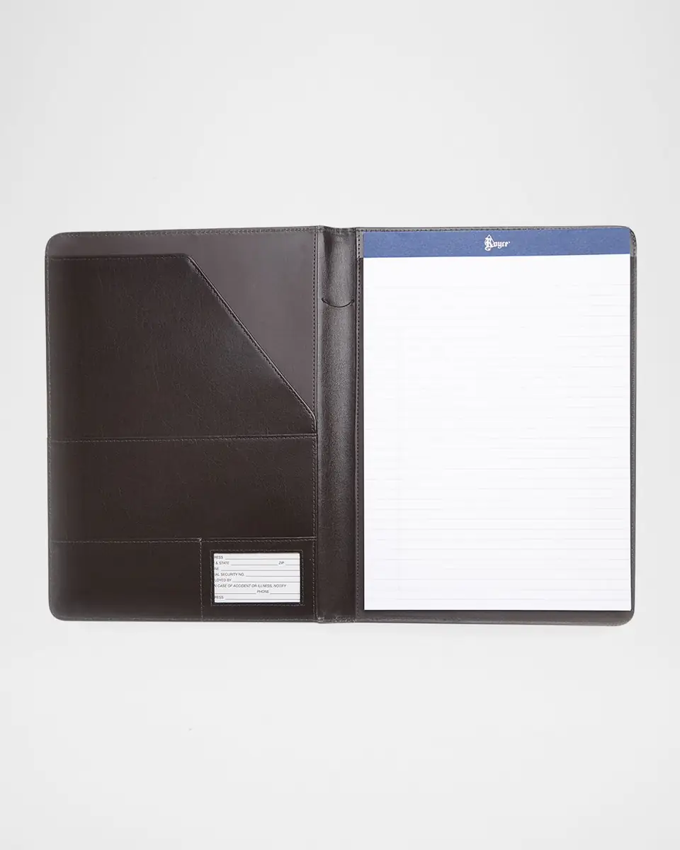 Royce New York Executive Leather Writing Portfolio, Personalized | Thumbnail 5