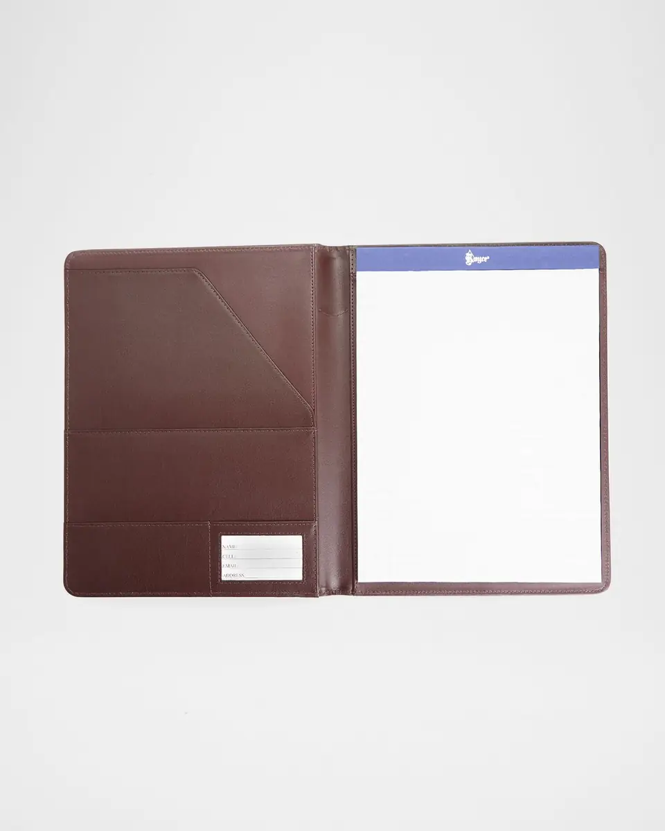 Royce New York Executive Leather Writing Portfolio, Personalized | Thumbnail 4