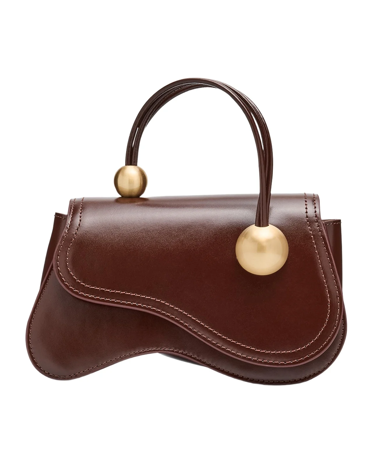 Kazi Flap Leather Crossbody Bag