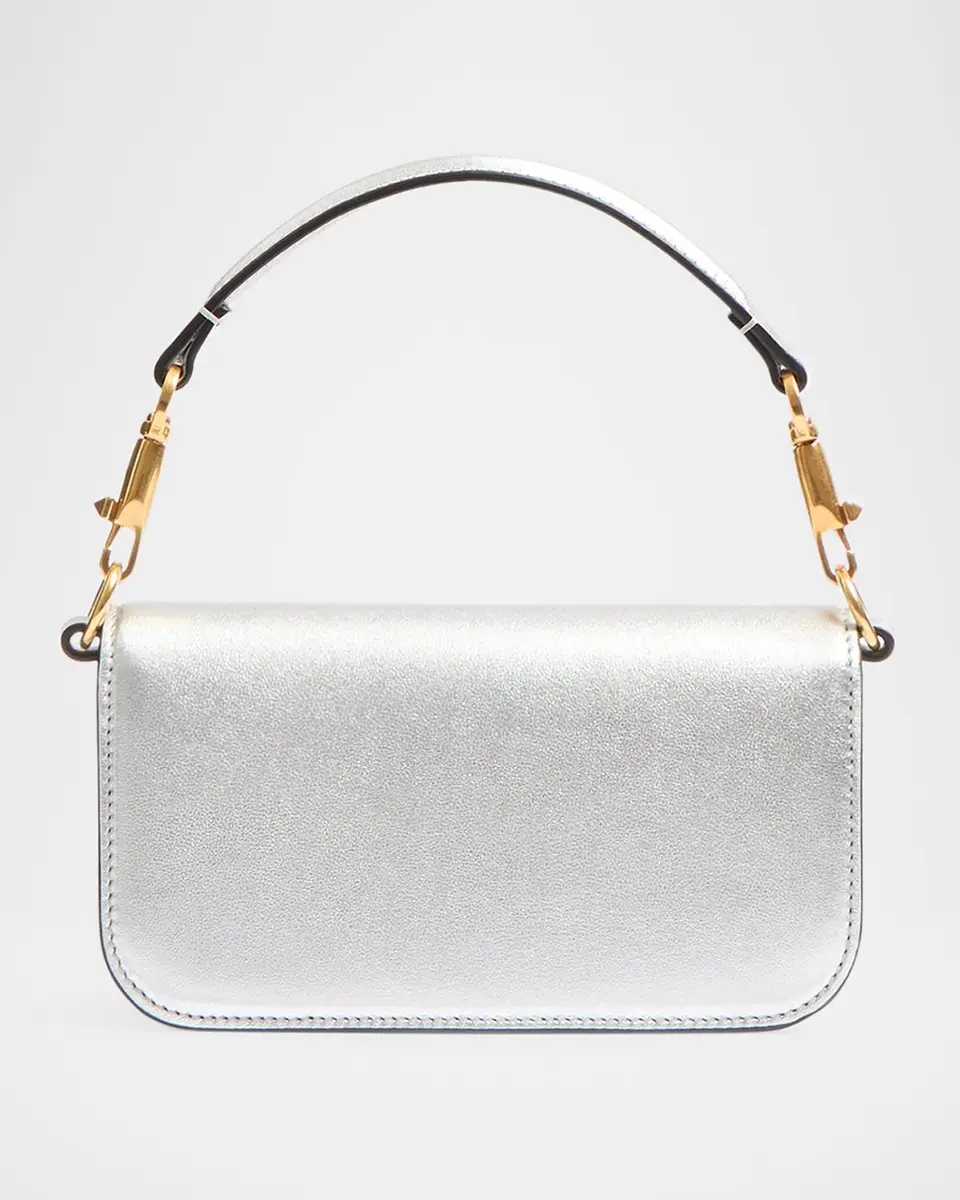 Valentino Garavani Loco Small Metallic Leather Shoulder Bag | Thumbnail 6