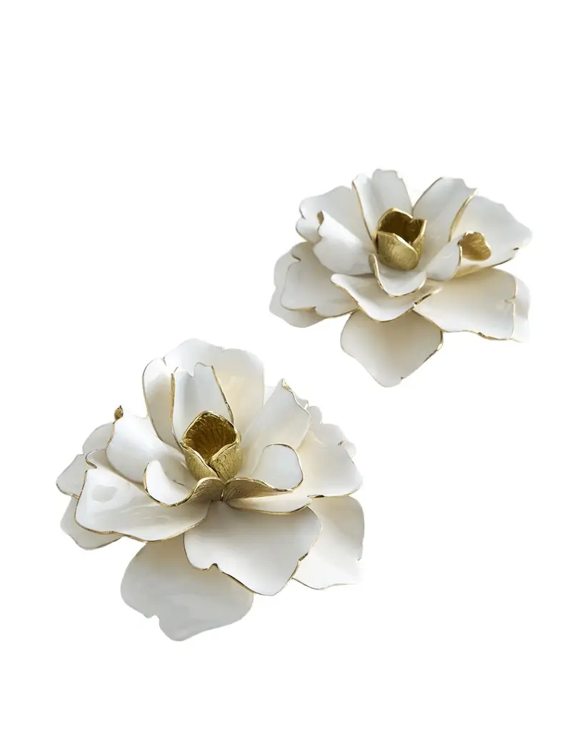 Michael Aram Gardenia Candleholders, Set of 2
