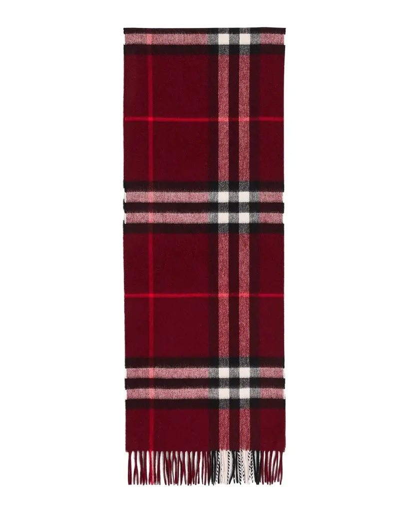 Burberry Men 's Wide Check Cashmere Scarf | Image 1 Burberry Men 's Wide Check Cashmere Scarf | Image 1
