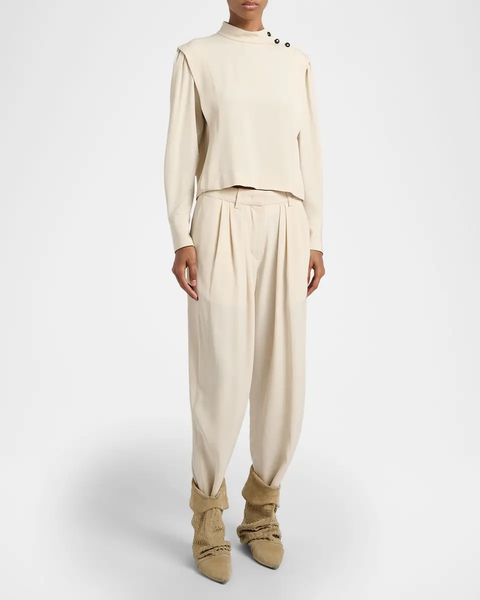 Isabel Marant Felissa Button Detail Blouse | Thumbnail 2 Isabel Marant Felissa Button Detail Blouse | Thumbnail 2