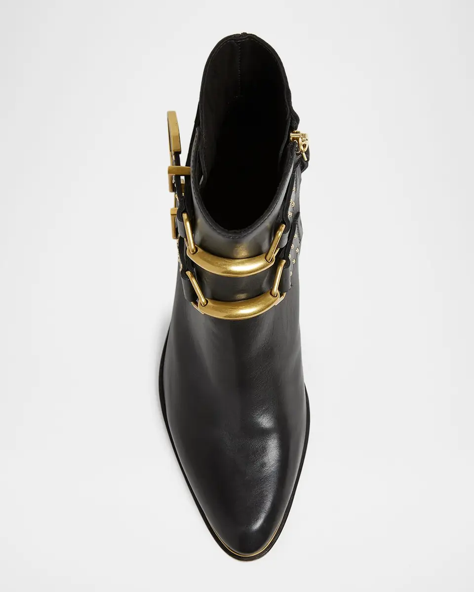 Isabel Marant Zalya Studded Leather Buckle Ankle Boots | Thumbnail 3 Isabel Marant Zalya Studded Leather Buckle Ankle Boots | Thumbnail 3