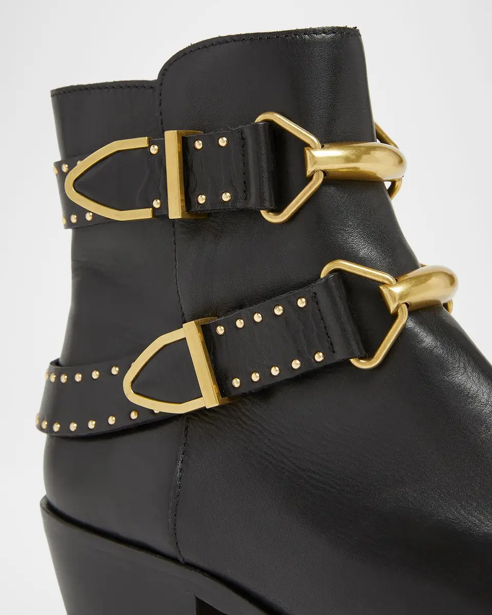 Isabel Marant Zalya Studded Leather Buckle Ankle Boots | Thumbnail 4 Isabel Marant Zalya Studded Leather Buckle Ankle Boots | Thumbnail 4
