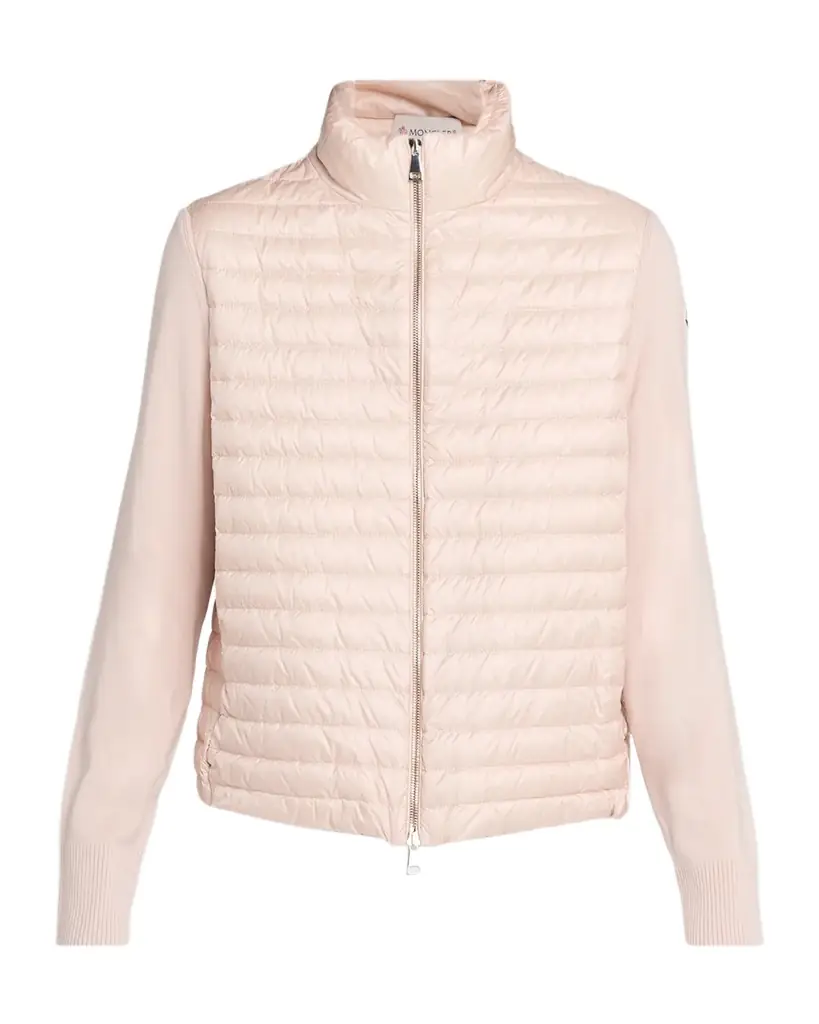 Moncler Padded Wool Cardigan | Image 1 Moncler Padded Wool Cardigan | Image 1