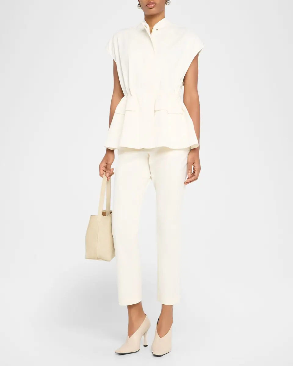 FABIANA FILIPPI Gabardine & Open-Stitch Jacket | Thumbnail 2 FABIANA FILIPPI Gabardine & Open-Stitch Jacket | Thumbnail 2