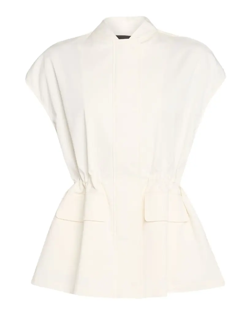 Gabardine & Open-Stitch Jacket