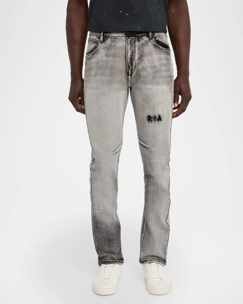 RTA Men's Olivier Grey-Wash Skinny Jeans | Thumbnail 4 RTA Men's Olivier Grey-Wash Skinny Jeans | Thumbnail 4