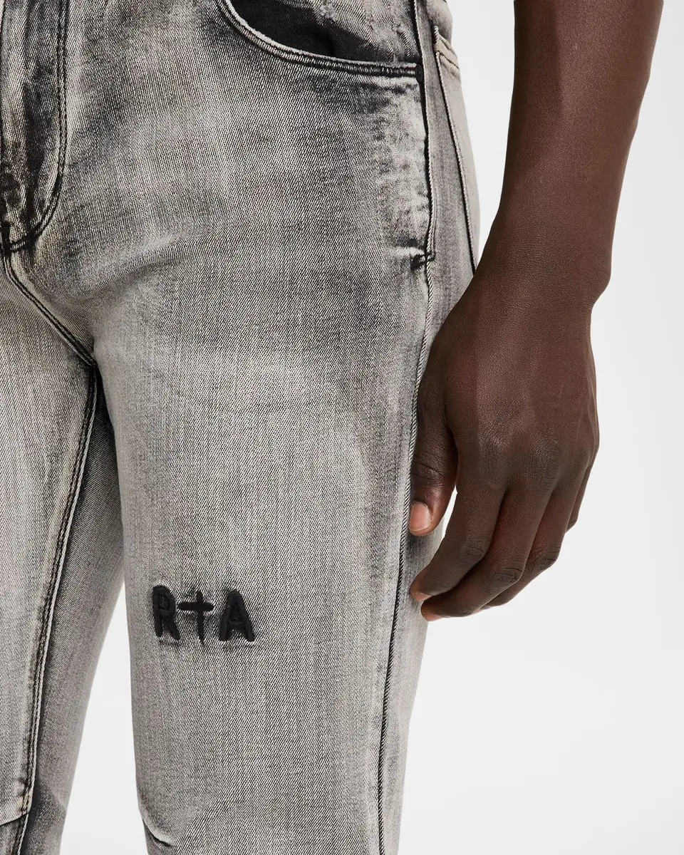 RTA Men's Olivier Grey-Wash Skinny Jeans | Thumbnail 5 RTA Men's Olivier Grey-Wash Skinny Jeans | Thumbnail 5