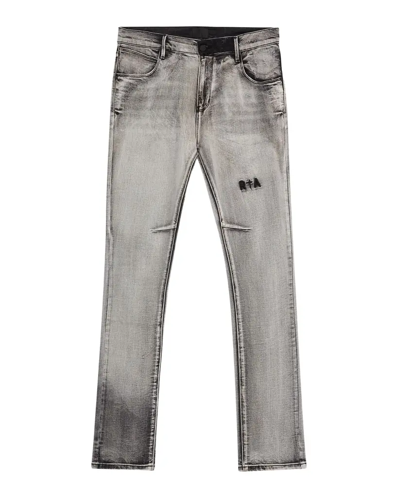 RTA Men 's Olivier Grey-Wash Skinny Jeans | Image 1 RTA Men 's Olivier Grey-Wash Skinny Jeans | Image 1