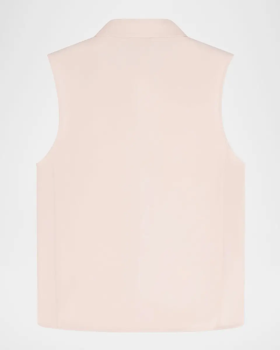 Emporio Armani Sleeveless Technical Gabardine Shirt | Thumbnail 5 Emporio Armani Sleeveless Technical Gabardine Shirt | Thumbnail 5