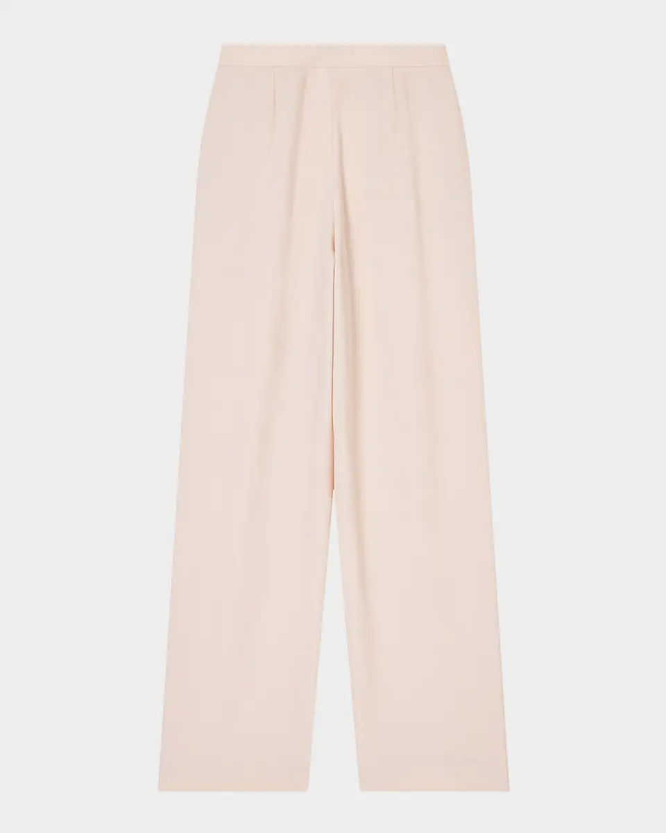 Emporio Armani Pleated Straight-Leg Gabardine Trousers | Thumbnail 5