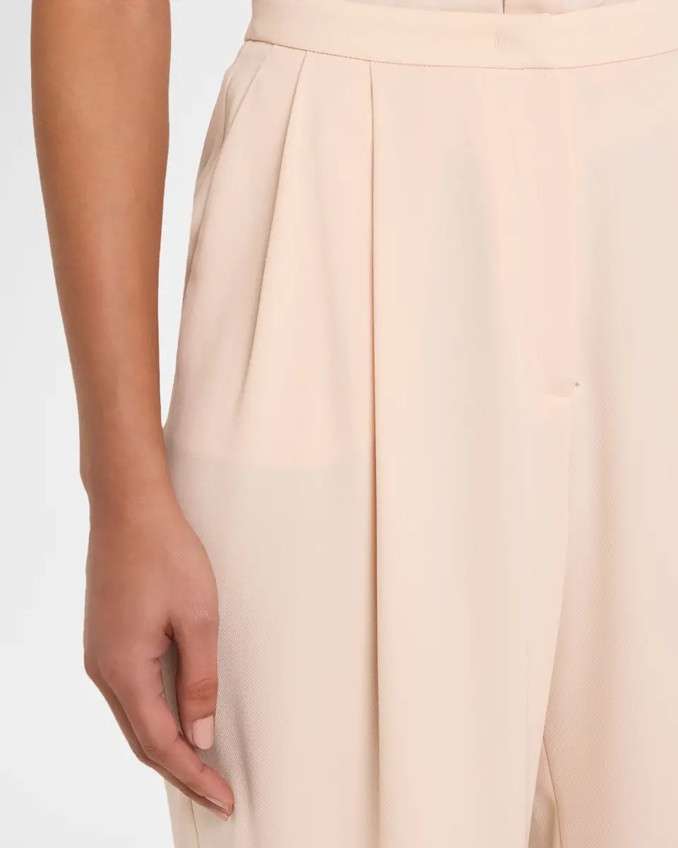 Emporio Armani Pleated Straight-Leg Gabardine Trousers | Thumbnail 6