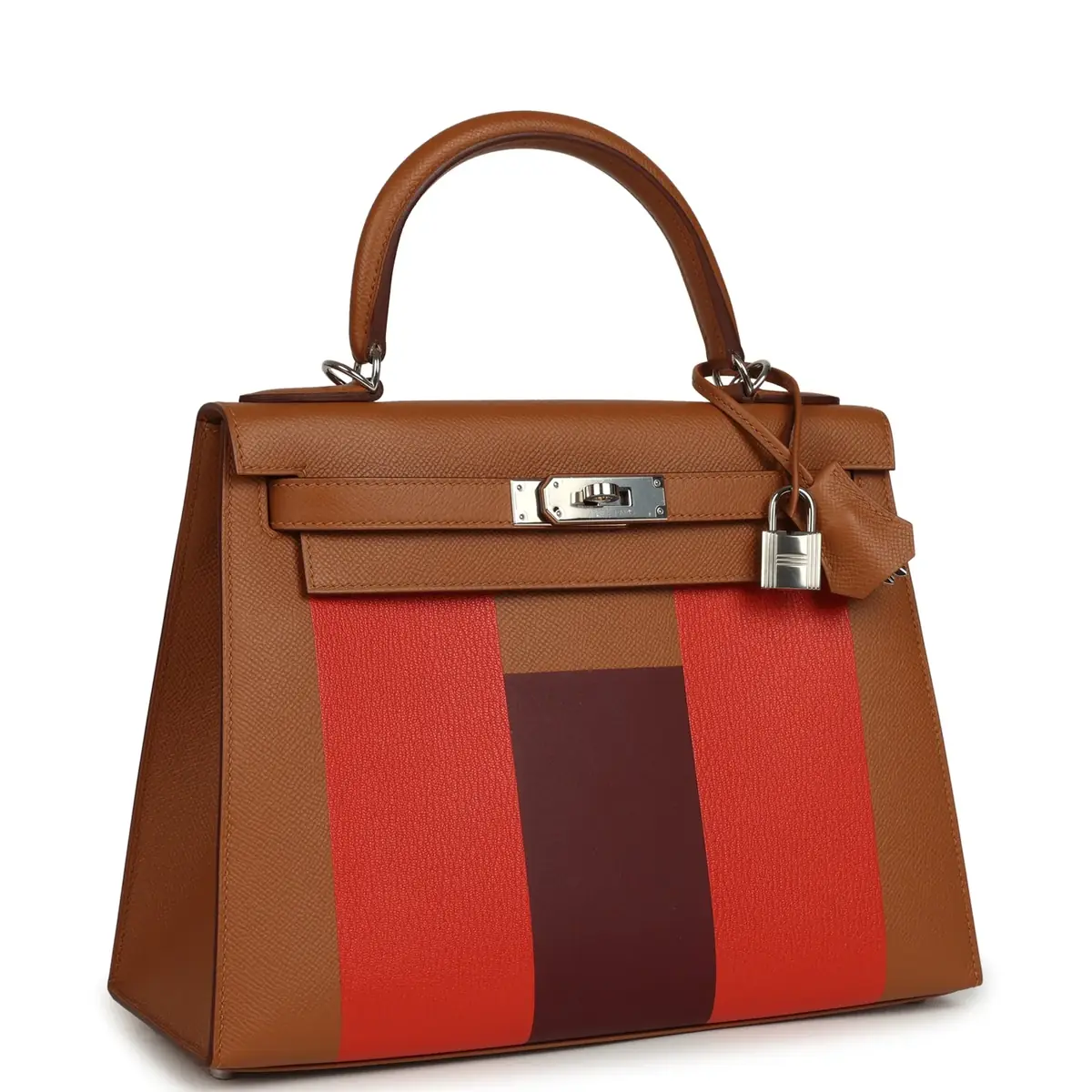 HERMÈS Pre-owned Hermes Kellygraphie Kelly Sellier 28 "Lettre H" Gold Epsom Palladium Hardware | Thumbnail 2 HERMÈS Pre-owned Hermes Kellygraphie Kelly Sellier 28 "Lettre H" Gold Epsom Palladium Hardware | Thumbnail 2