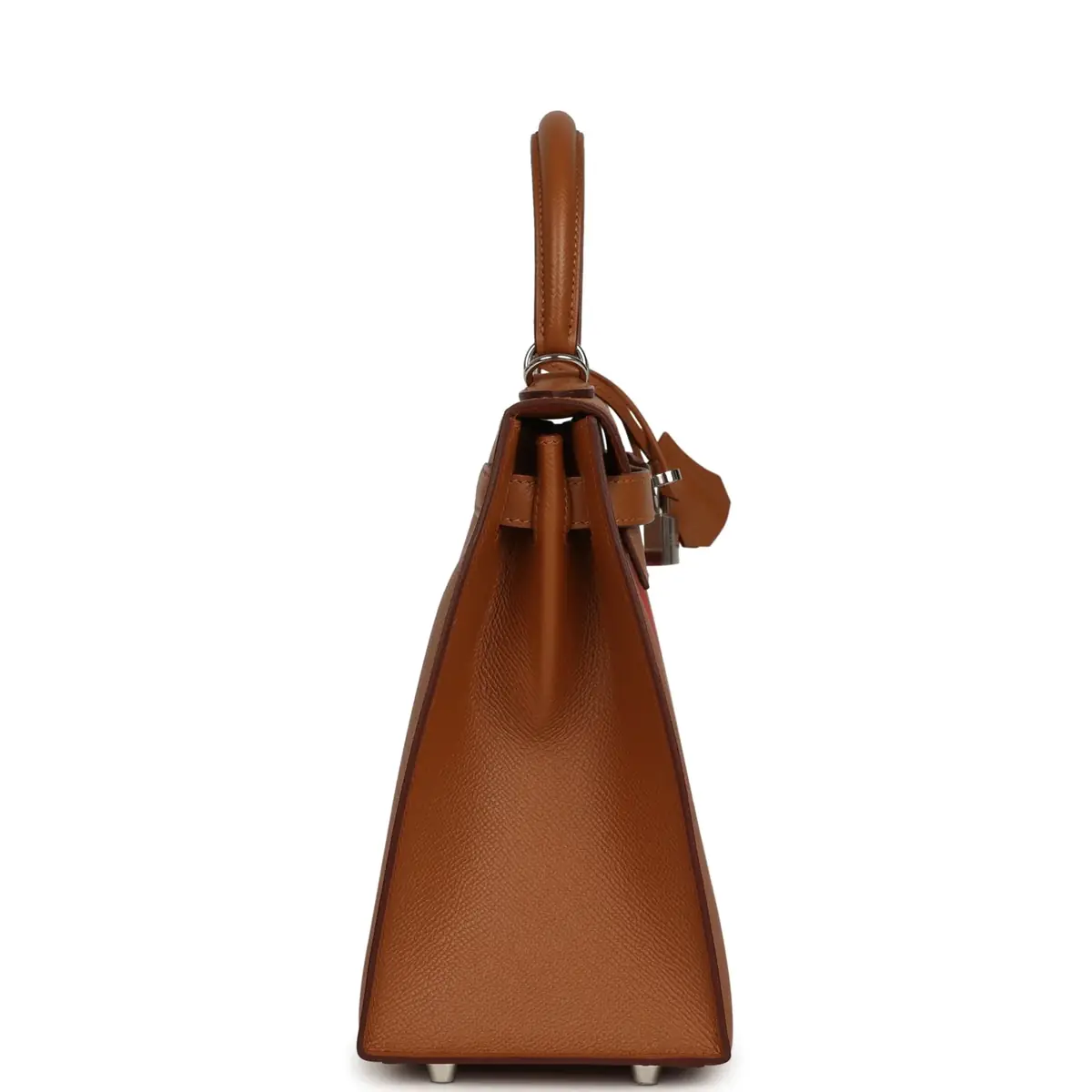 HERMÈS Pre-owned Hermes Kellygraphie Kelly Sellier 28 "Lettre H" Gold Epsom Palladium Hardware | Thumbnail 3 HERMÈS Pre-owned Hermes Kellygraphie Kelly Sellier 28 "Lettre H" Gold Epsom Palladium Hardware | Thumbnail 3