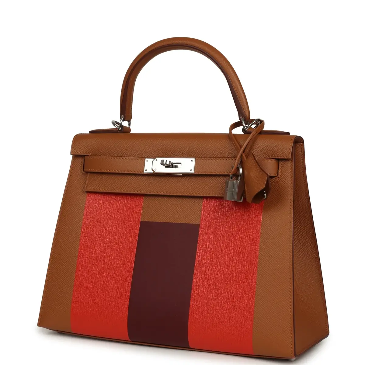 HERMÈS Pre-owned Hermes Kellygraphie Kelly Sellier 28 "Lettre H" Gold Epsom Palladium Hardware | Thumbnail 5 HERMÈS Pre-owned Hermes Kellygraphie Kelly Sellier 28 "Lettre H" Gold Epsom Palladium Hardware | Thumbnail 5