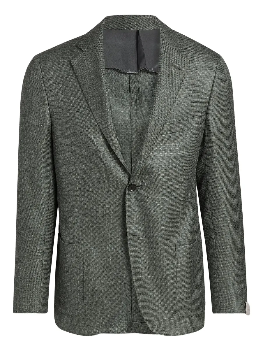 CORNELIANI Men's Textured Wool-Linen Sport Coat