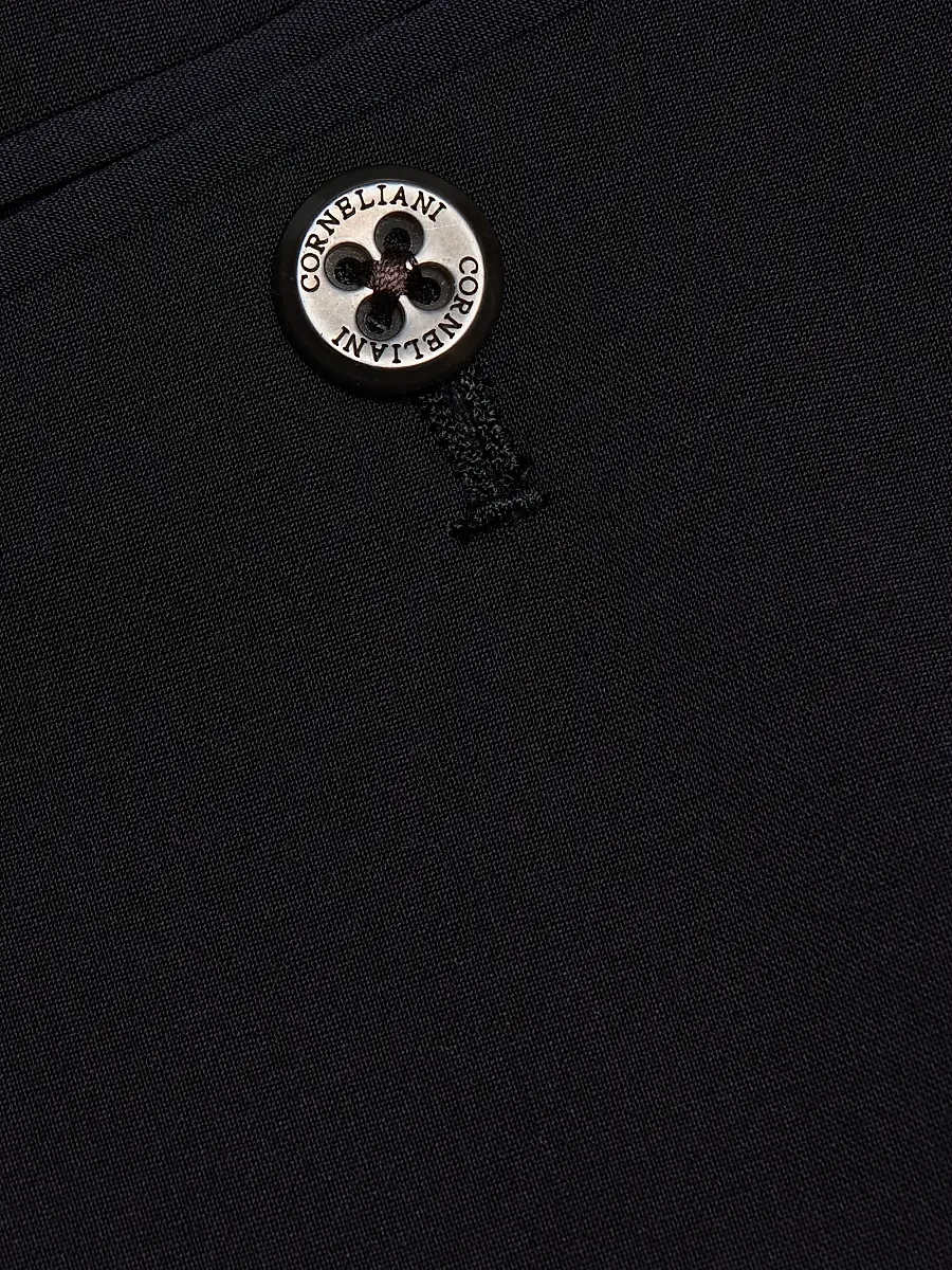 CORNELIANI Men's Stretch-Wool Straight-Leg Pants | Thumbnail 7 CORNELIANI Men's Stretch-Wool Straight-Leg Pants | Thumbnail 7