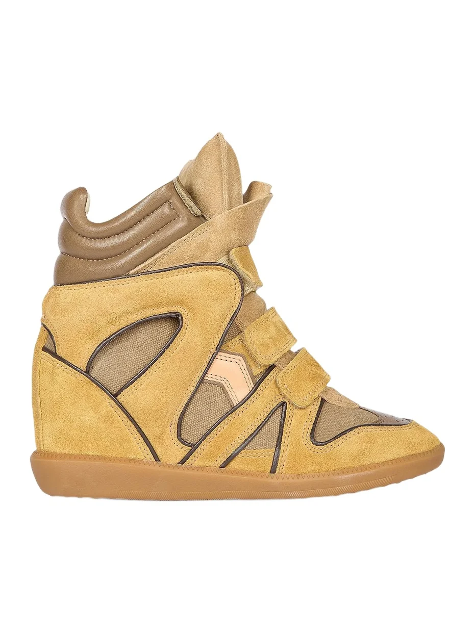 Women's Bekett Suede-Cotton High-Top Wedge Sneakers Women's Bekett Suede-Cotton High-Top Wedge Sneakers
