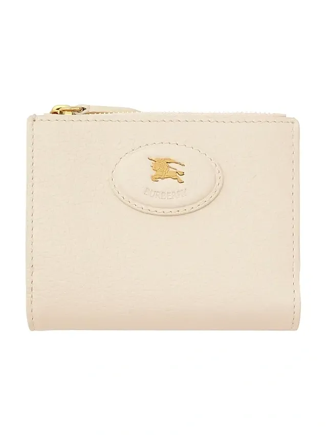 Women's Small Bloomsbury Check Leather Bifold Wallet