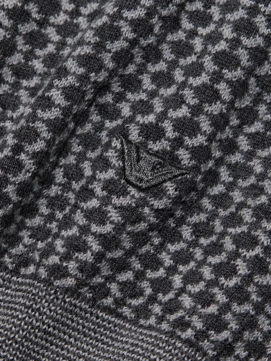 Emporio Armani Men's Geometric Wool Crewneck Sweater | Thumbnail 7 Emporio Armani Men's Geometric Wool Crewneck Sweater | Thumbnail 7