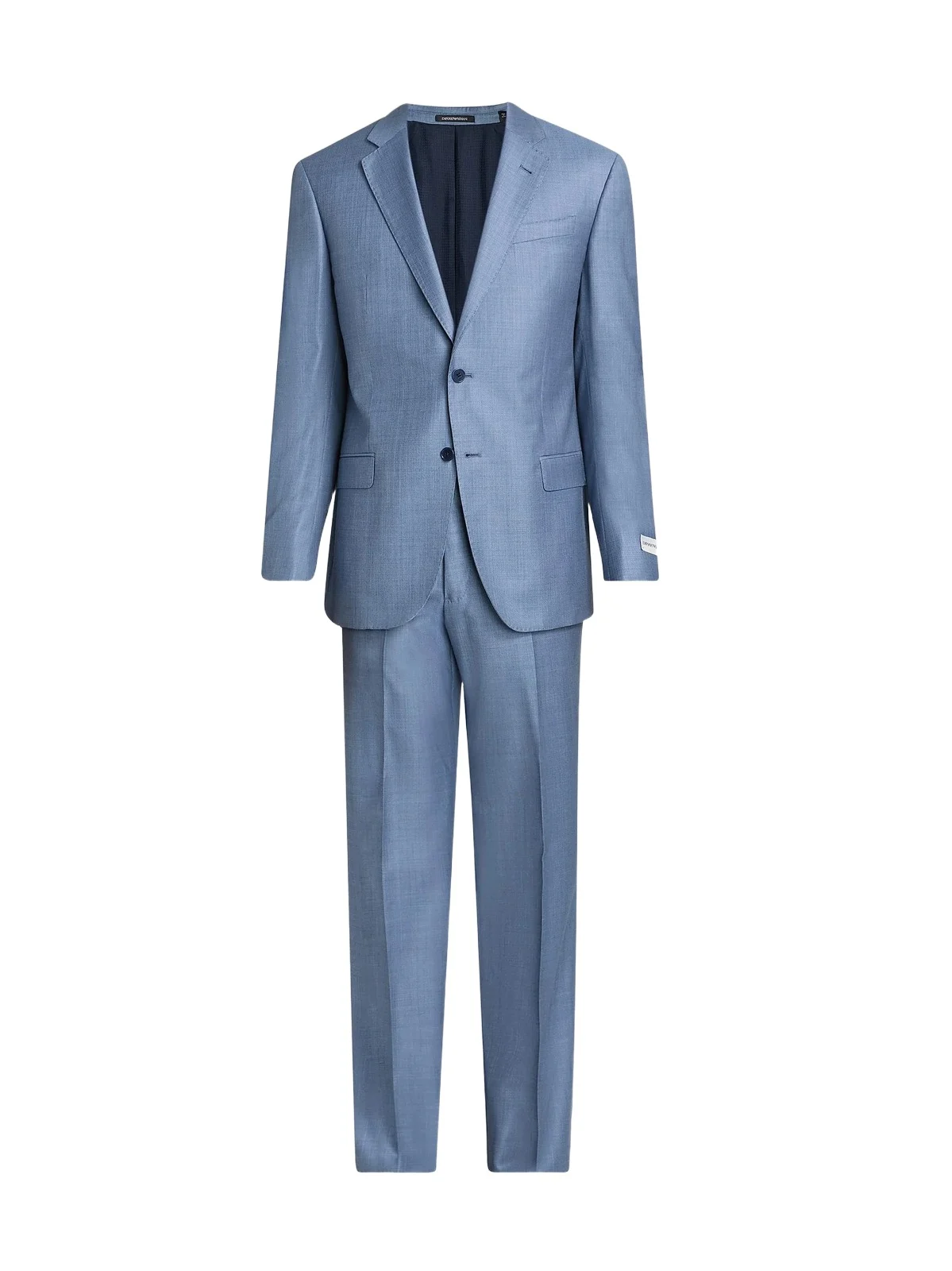 Men's Shark Skin Wool Single-Breasted Suit