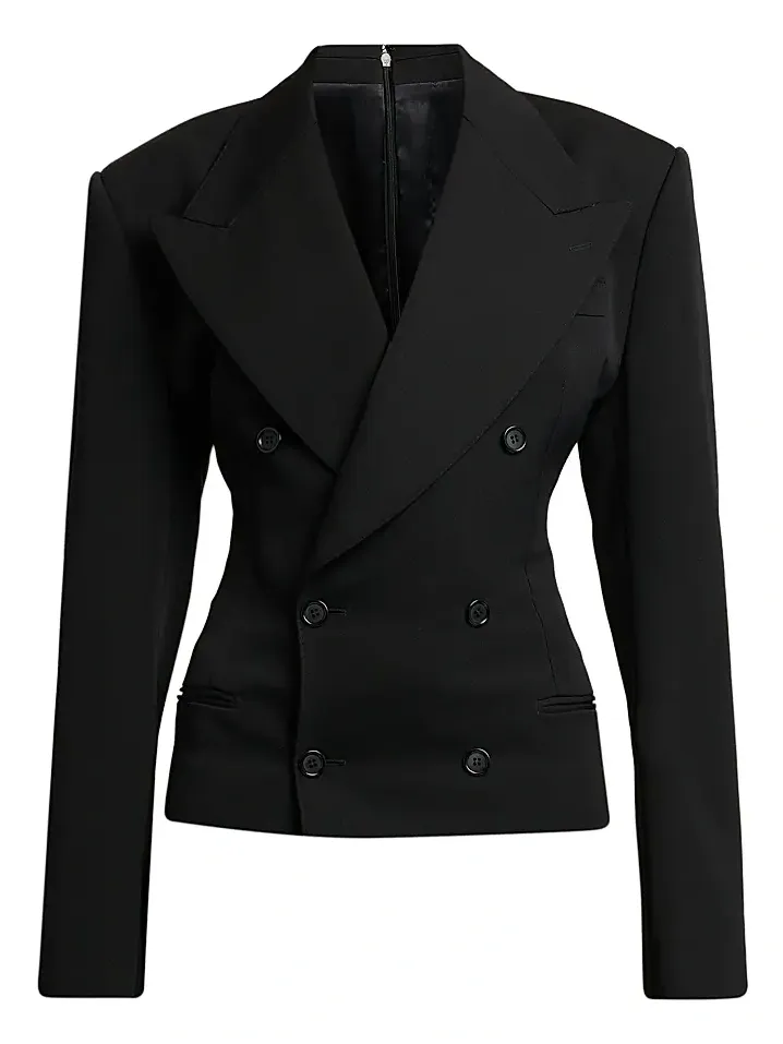 Women's Wool Double-Breasted Blazer