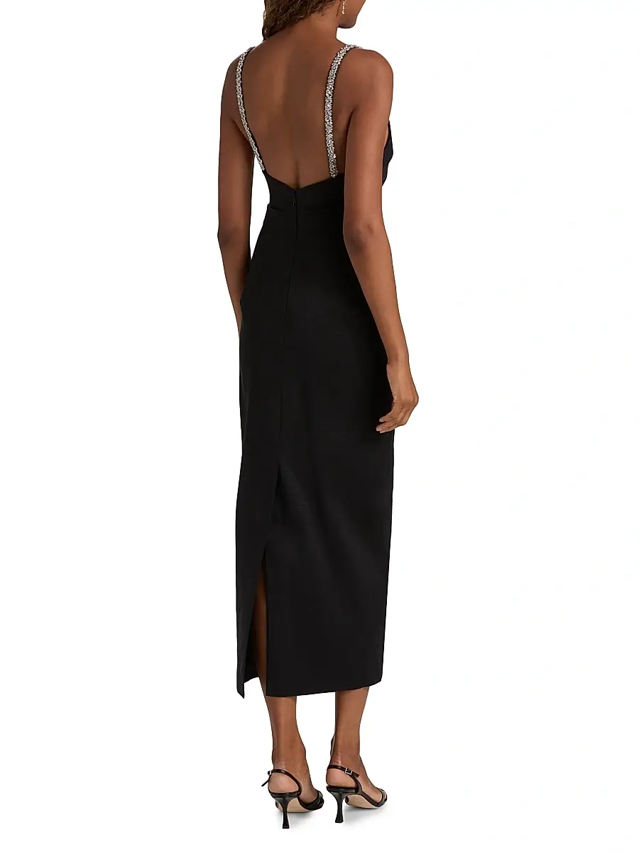 ACLER Women's Astonhall Pleated Embellished-Trim Midi-Dress | Thumbnail 5