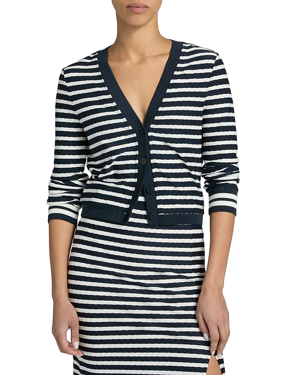 Ramy Brook Women's Raven Striped Cardigan | Thumbnail 3 Ramy Brook Women's Raven Striped Cardigan | Thumbnail 3