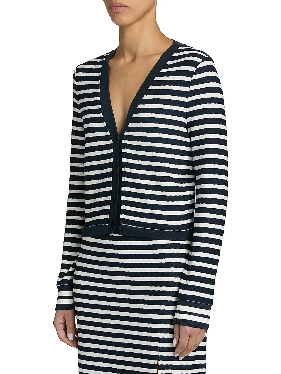 Ramy Brook Women's Raven Striped Cardigan | Thumbnail 4 Ramy Brook Women's Raven Striped Cardigan | Thumbnail 4