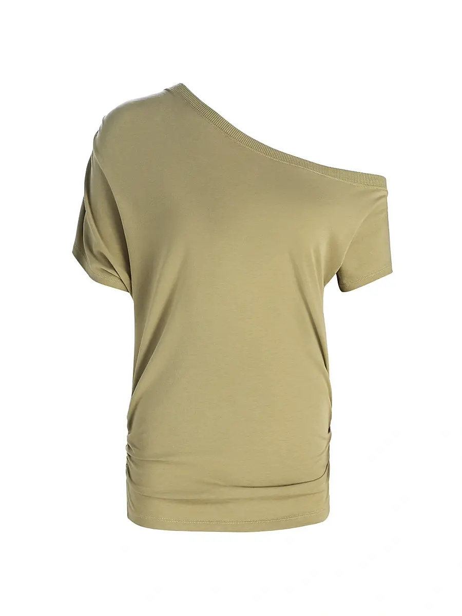 Ramy Brook Women's Stella One-Shoulder Top - Safari | Image 1 Ramy Brook Women's Stella One-Shoulder Top - Safari | Image 1