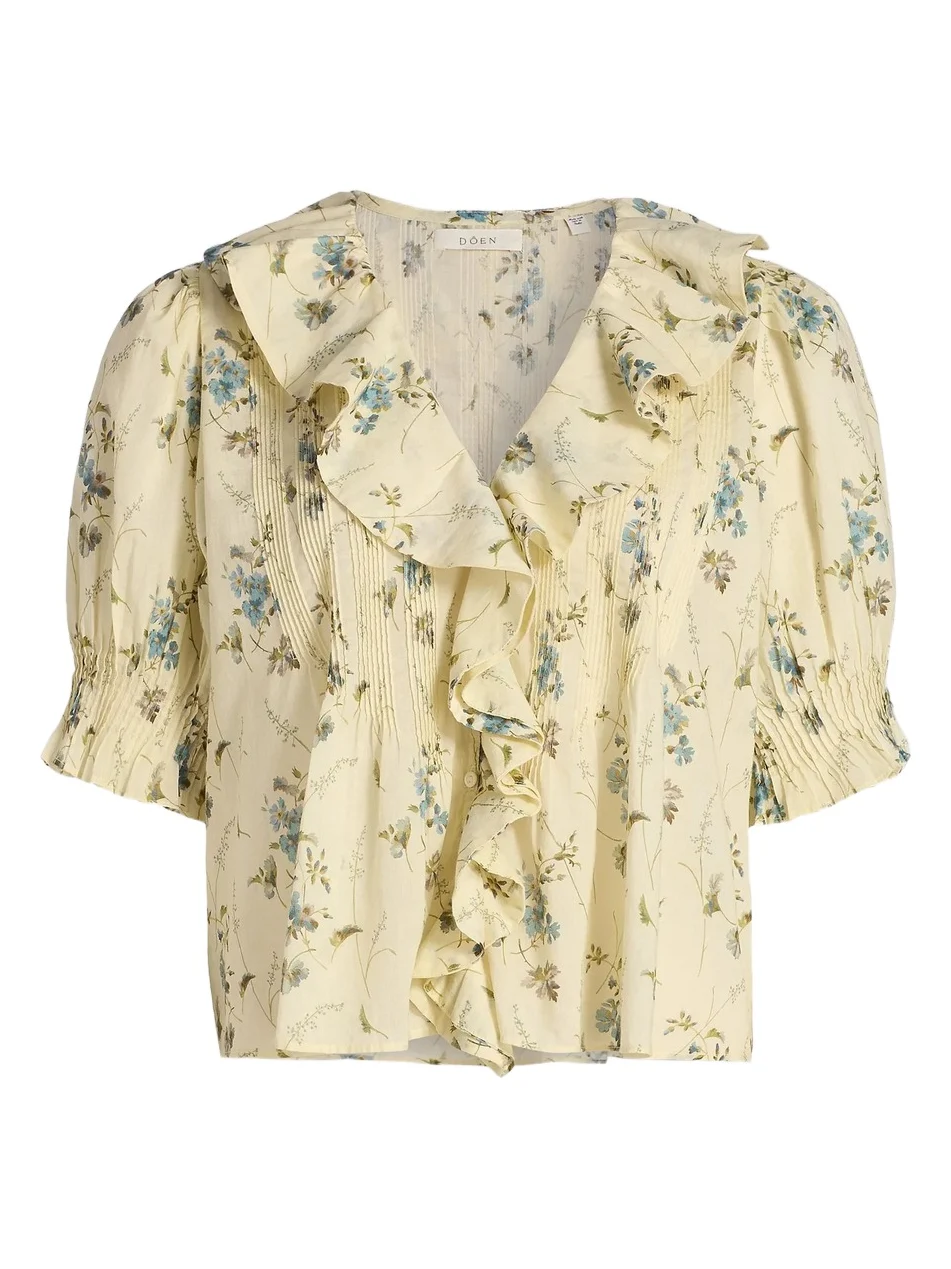 Women's Henri Floral Ruffle Top Women's Henri Floral Ruffle Top