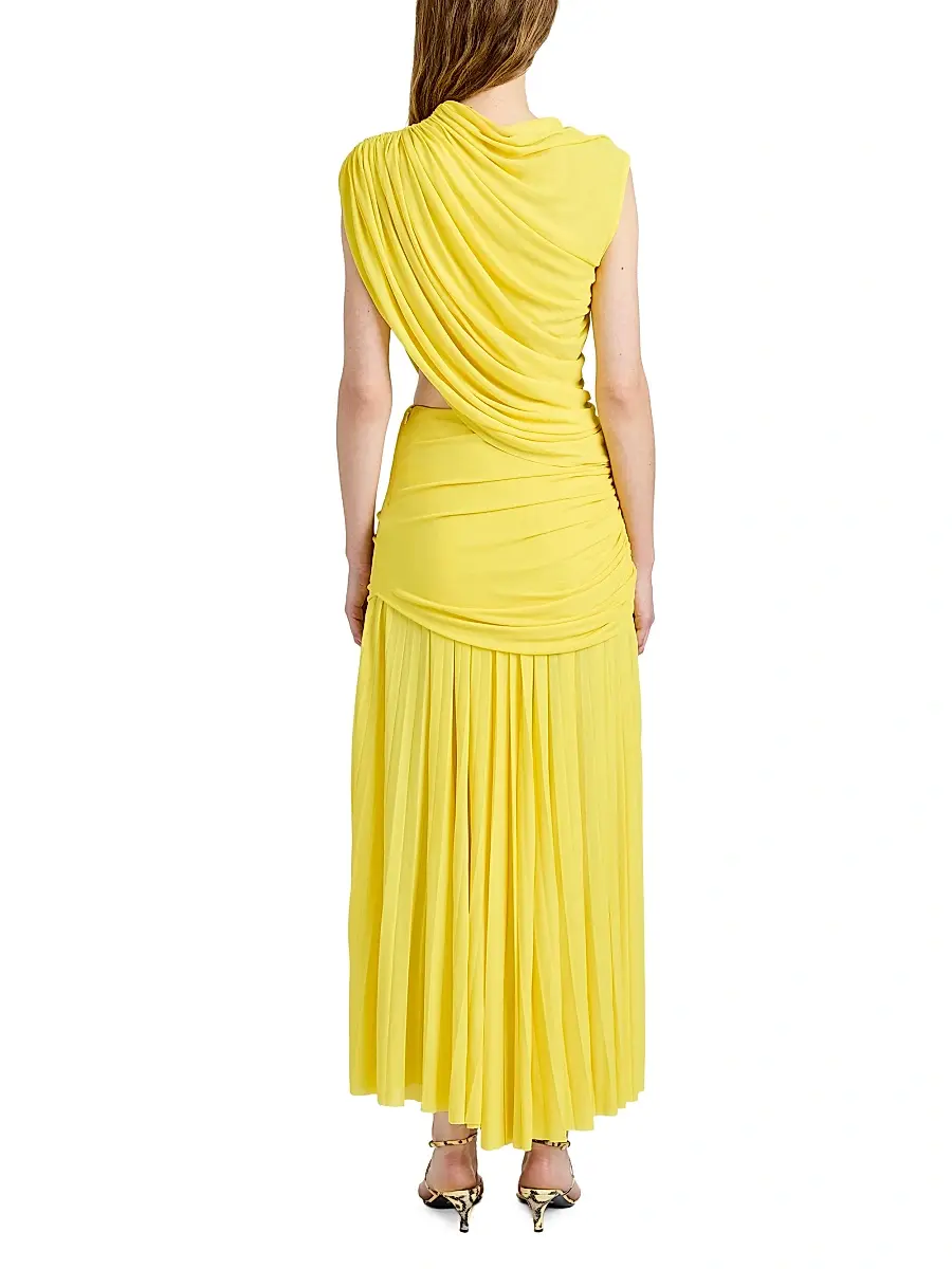 Proenza Schouler Women's Irma Draped Jersey Maxi Dress | Thumbnail 4